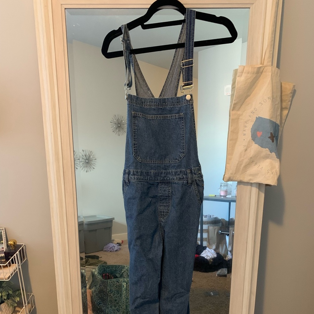 Jean Overalls with side buttons